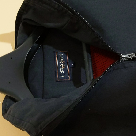 Crash| Blue and Red Long Sleeve Utility Jacket With Removable Sleeves - Picture 7 of 15